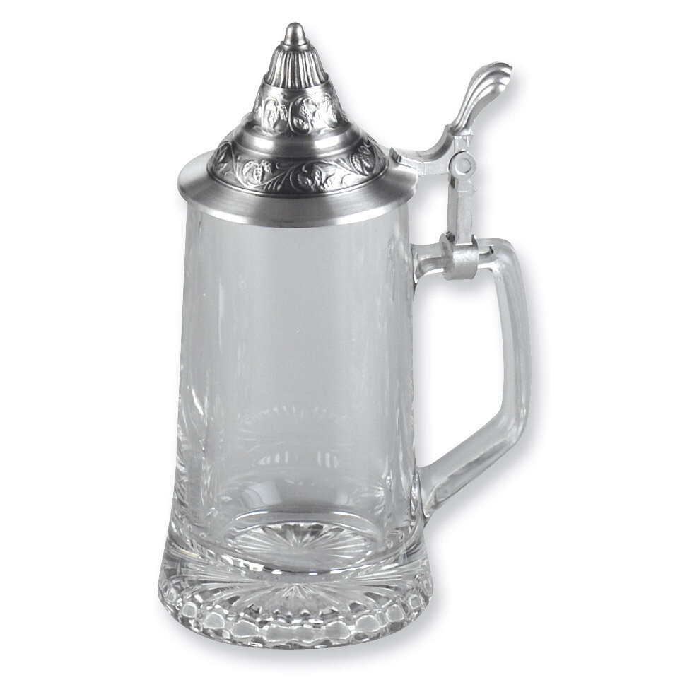 13.5 oz. Starbottom Glass Stein with Removeable Pewter Lid GM5410