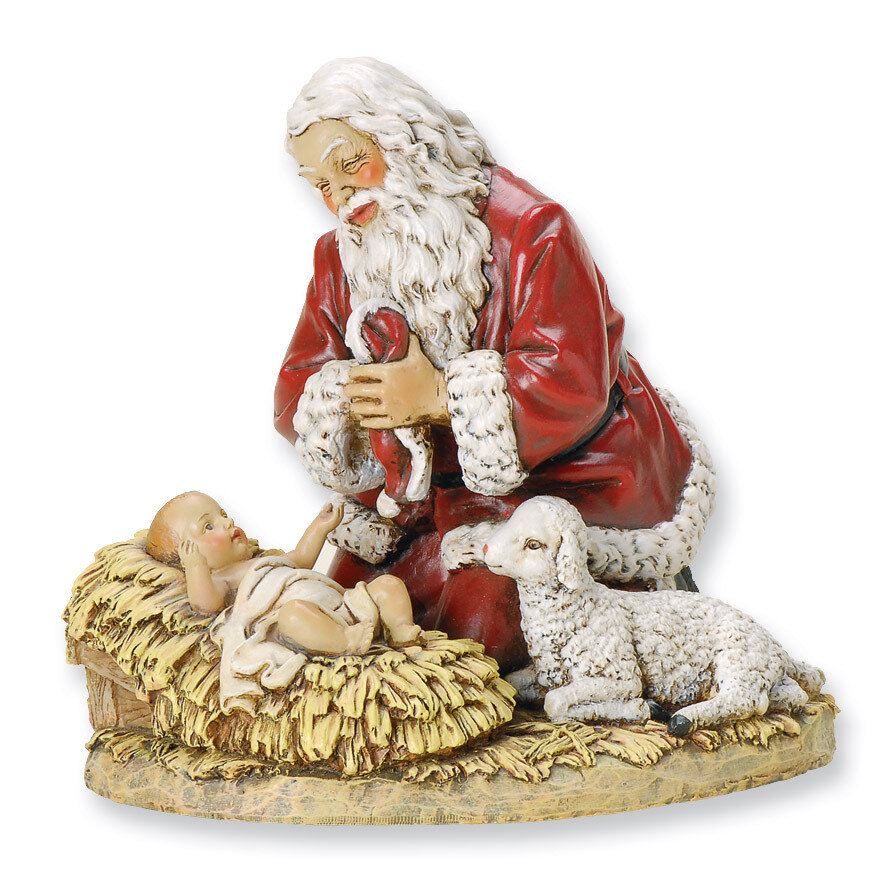 8.75In Kneeling Santa Figurine GM5858