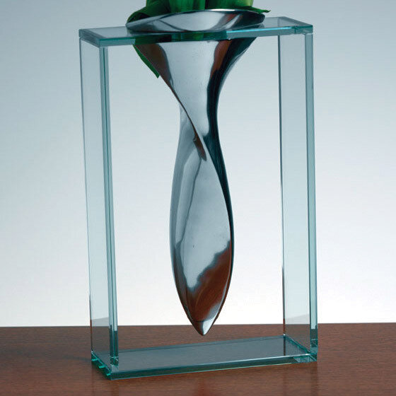 Badash Glass/Aluminum Elvis Vase GM6101, MPN: GM6101, 769076004441