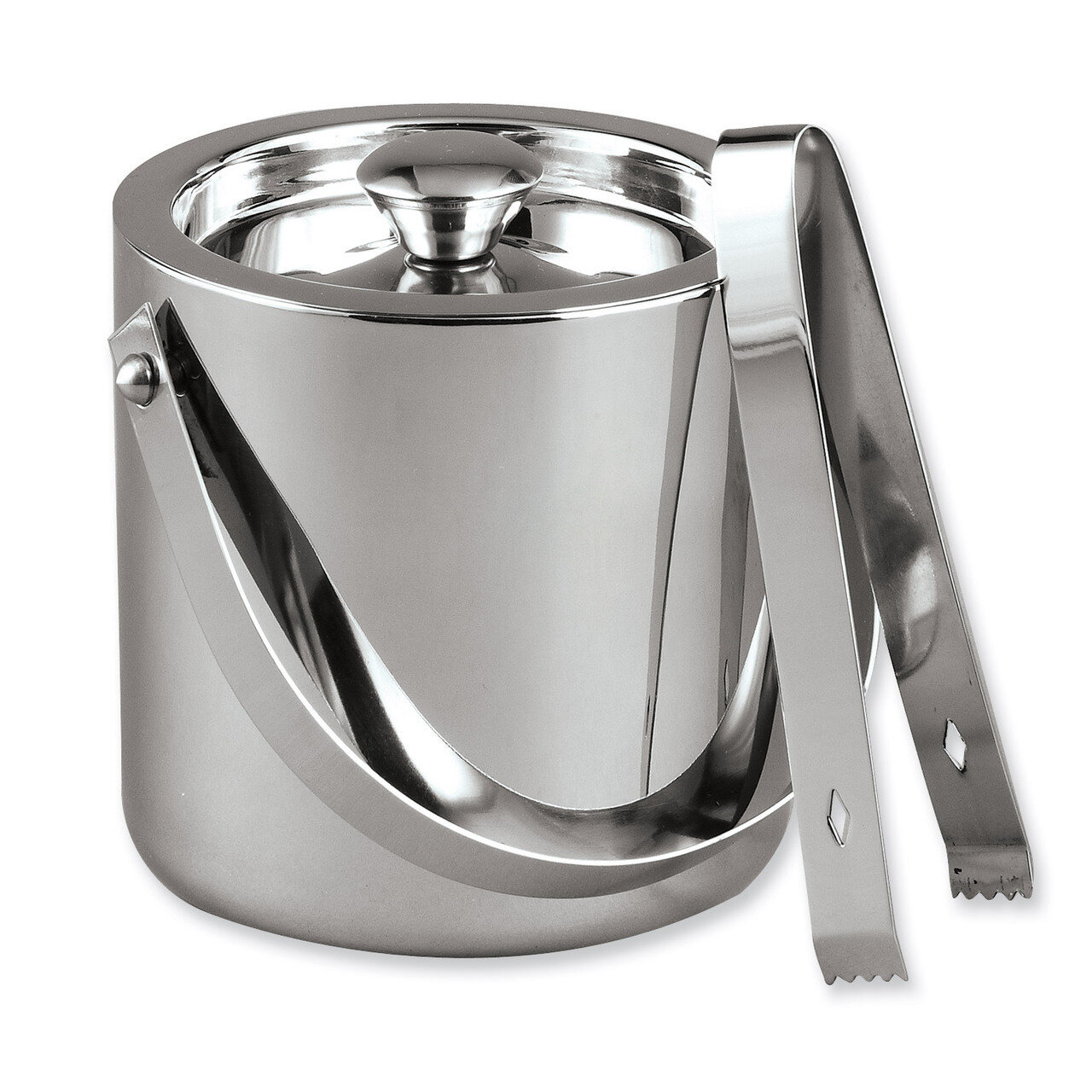Stainless Steel 1.5 Quart Ice Bucket with Tongs GM6853, MPN: GM6853, 15227725872