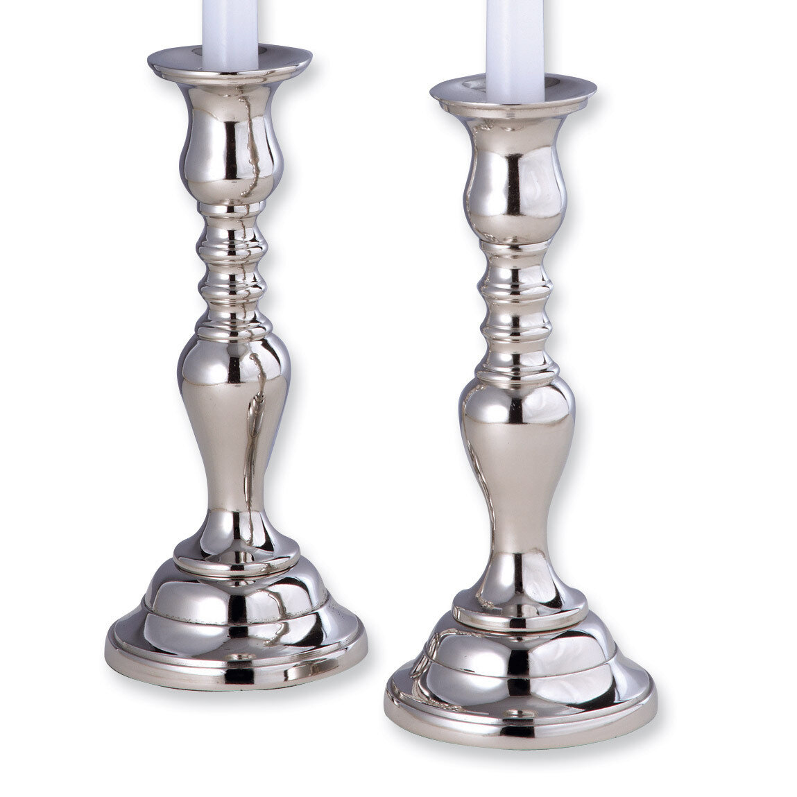 Hampton Pair of 8.5 Nickel-plated Candlesticks GM6928, MPN: GM6928, 15227727418