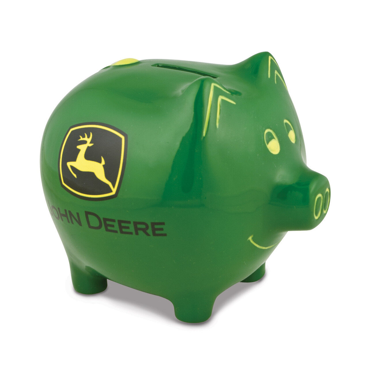 Polyresin John Deere Logo Piggy Bank GM8493