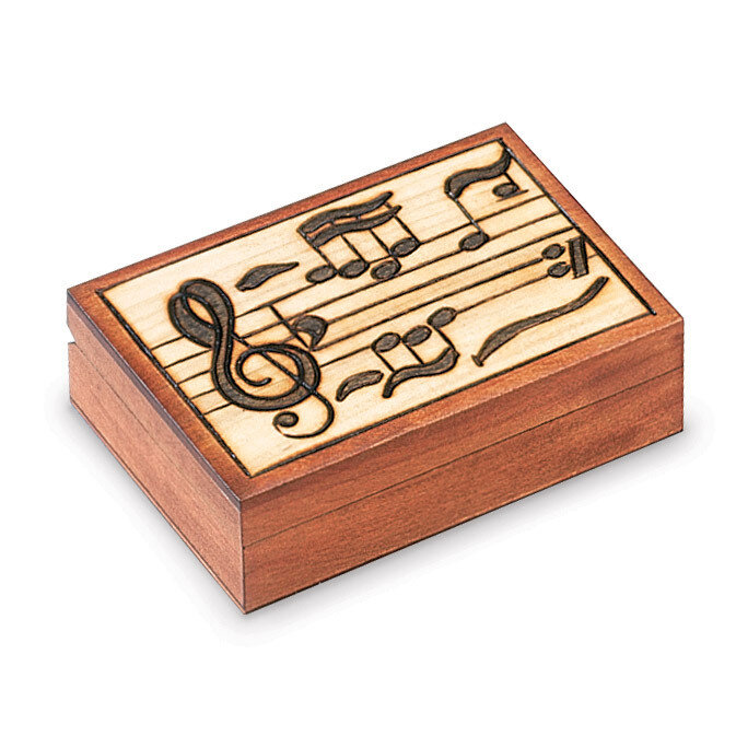 Wooden Music Carved Box GM8537, MPN: GM8537, 610939078751