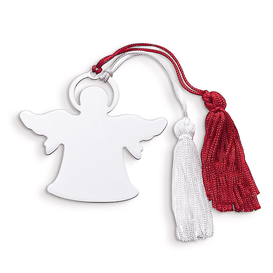 Nickel-plated Angel Ornament with White Tassel GM9077, MPN: GM9077, 47105199543
