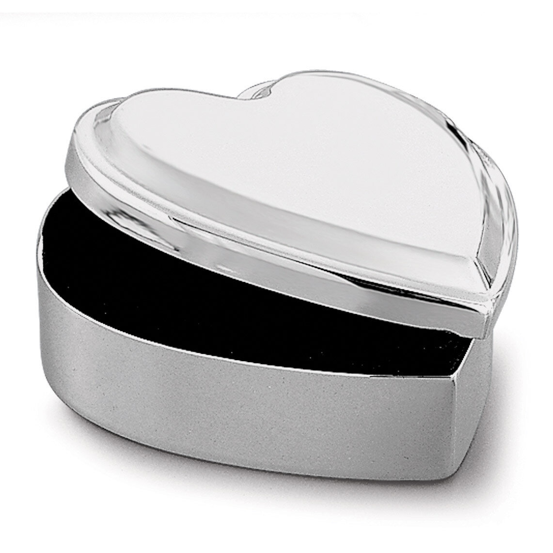 Nickel-plated Heart Lift Top Jewelry Box GM9147, MPN: GM9147, 47105260144