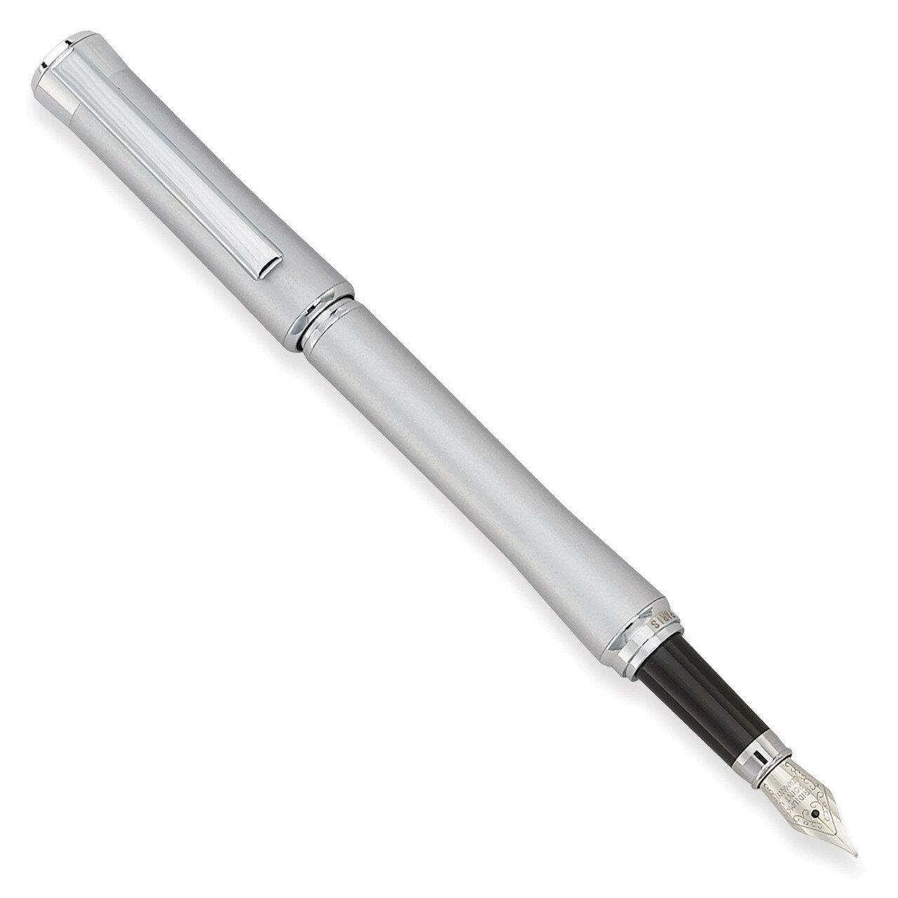 Charles Hubert Brushed Silver-tone Fountain Pen GM9175, MPN: GM9175, 811233018324