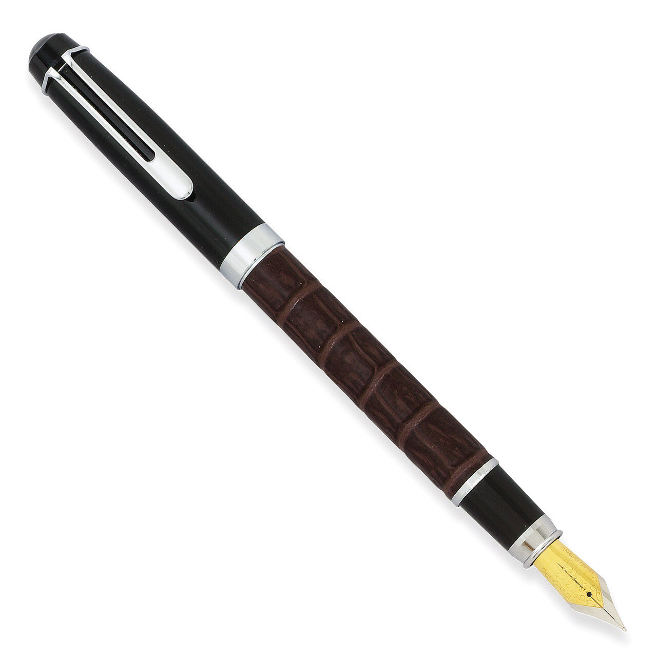 Charles Hubert Brown Croco Texture Fountain Pen GM9190, MPN: GM9190, 811233014326