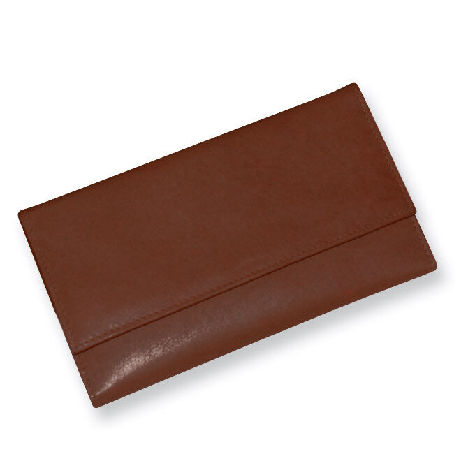 Ladies Brown Leather Medium Clutch GP2035, MPN: GP2035, 892925009226