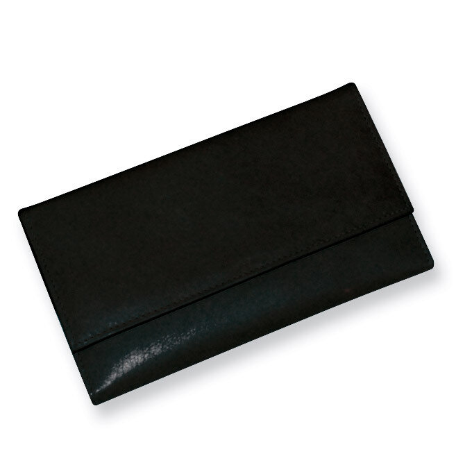 Ladies Black Leather Medium Clutch GP2037, MPN: GP2037,