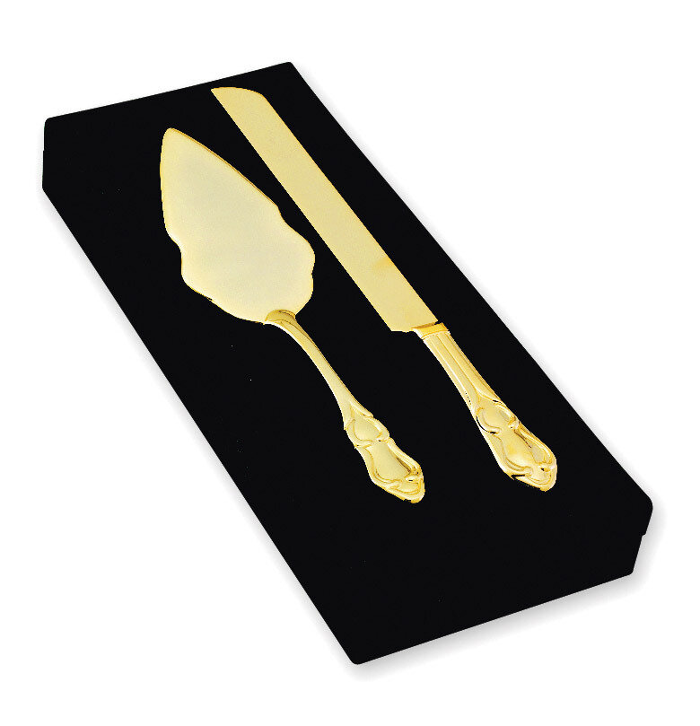 Gold-plated Knife and Server Set GP234