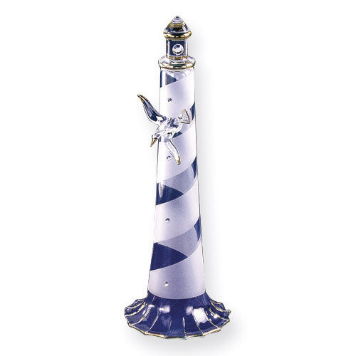 Lighthouse with Seagull Glass Figurine GP2436