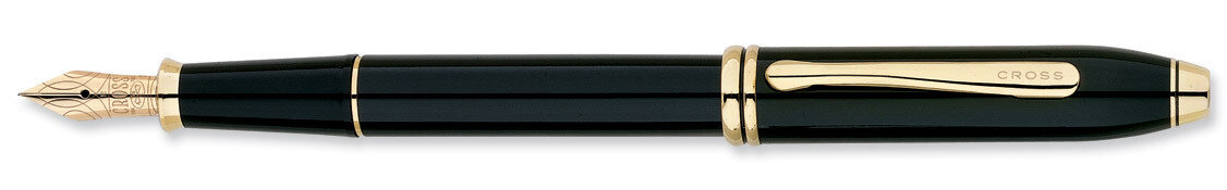 Townsend Black Lacquer with Gold Fountain Pen GP3272, MPN: GP3272, 73228025742