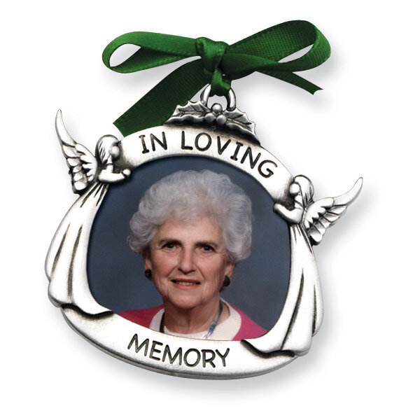 In Loving Memory 1.5 x 1.75 Inch Picture Frame Pewter Ornament GP4826