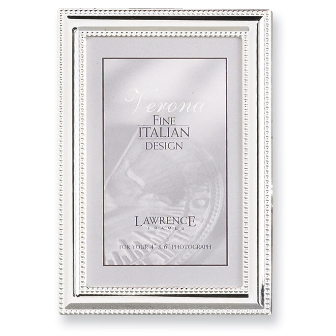 Silver-plated Beaded Edge 5 x 7 Inch Picture Frame GP5950