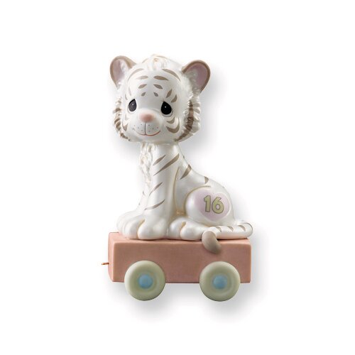 Precious Moments Age Sixteen White Tiger Porcelain Figurine GP717