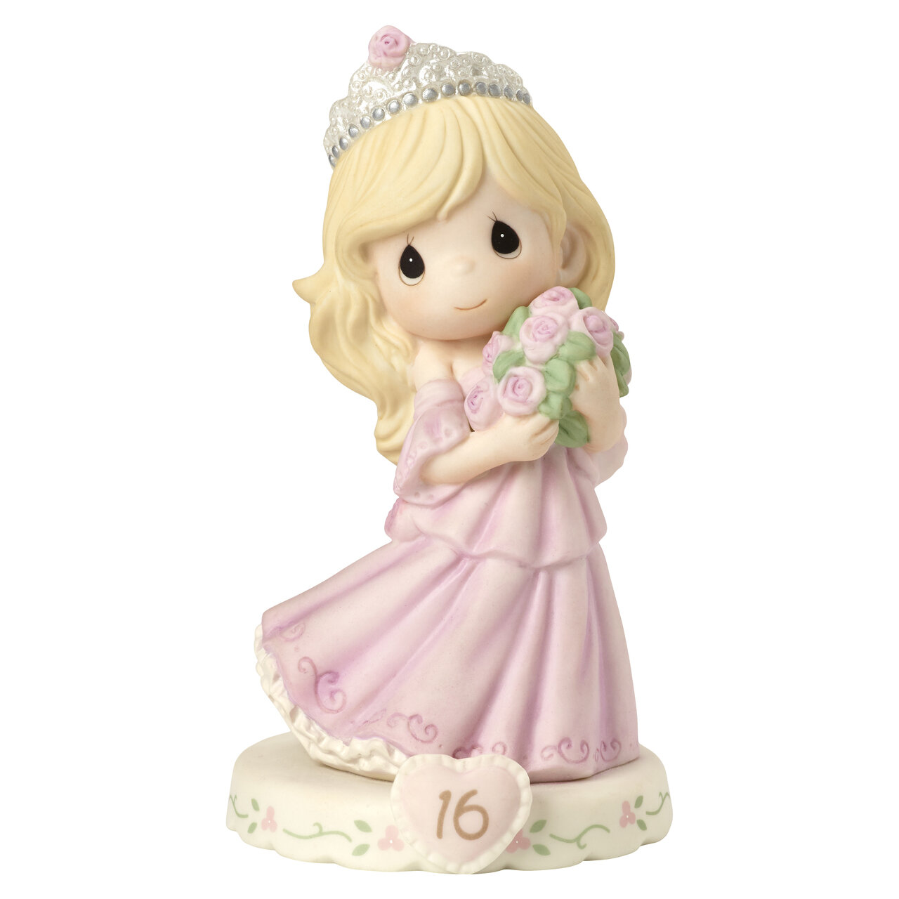 Precious Moments Growing in Grace Age Sixteen Porcelain Figurine GP734