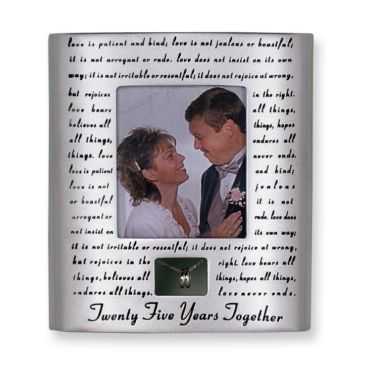 25th Anniversary 3 x 3.5 Inch Picture Frame GP7412