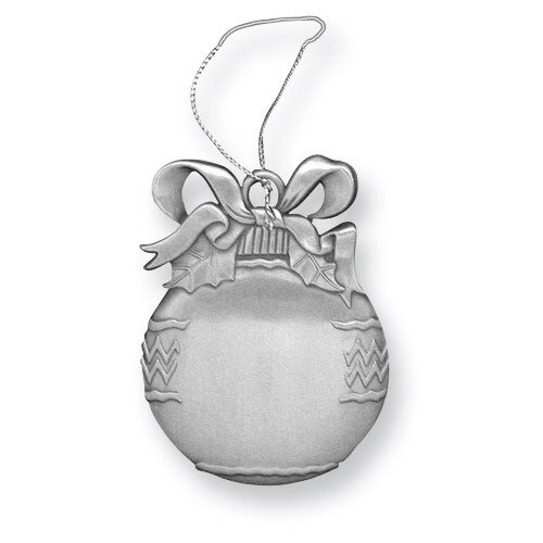 Pewter Christmas Bulb Ornament GP8056