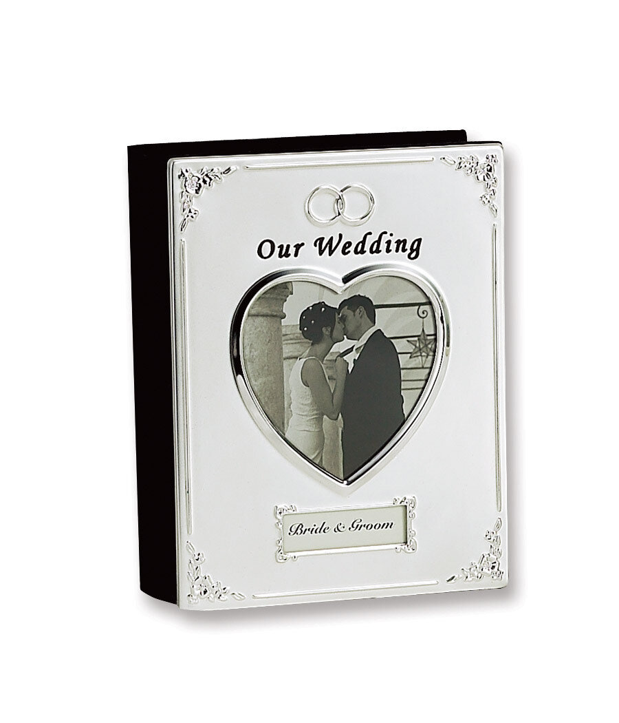Silver-plated Our Wedding (Holds 40- 4x6 Photos) Photo Album GP8466