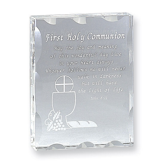 Optic Crystal First Holy Communion Plaque GP8554, MPN: GP8554, 15227161229