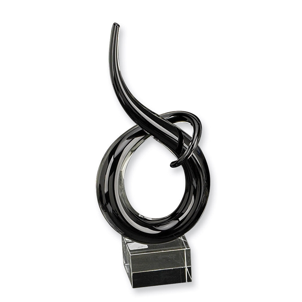 14 Black Spiral Crystal Sculpture GP9975, MPN: GP9975, 797140621171