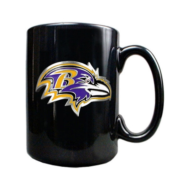 Baltimore Ravens 15oz Black Ceramic Mug GC134, MPN: GC134, 89006591620