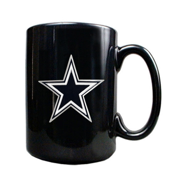 Dallas Cowboys 15oz Black Ceramic Mug GC140