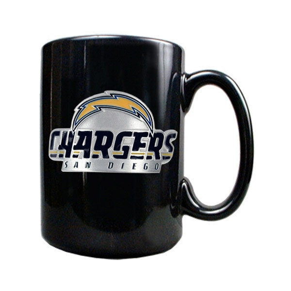 Los Angeles Chargers 15oz Black Ceramic Mug GC157, MPN: GC157, 89006708110