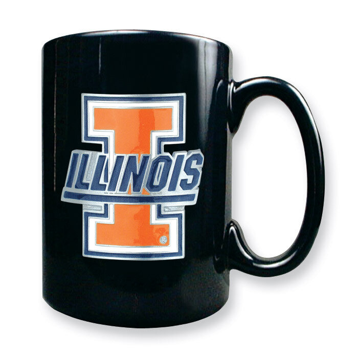 University of Illinois 15oz Black Ceramic Mug GC1745