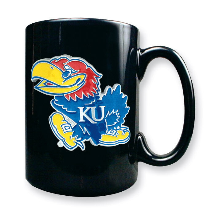 University of Kansas 15oz Black Ceramic Mug GC1748, MPN: GC1748, 89006614961