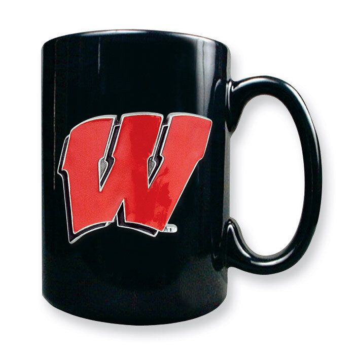 University of Wisconsin 15oz Black Ceramic Mug GC1768, MPN: GC1768, 89006167054