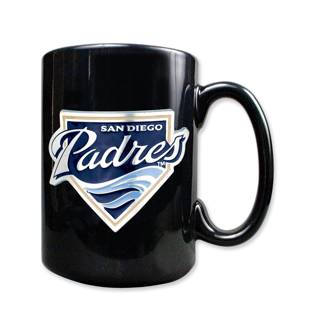 San Diego Padres 15oz Black Ceramic Mug GC802, MPN: GC802, 89006605051