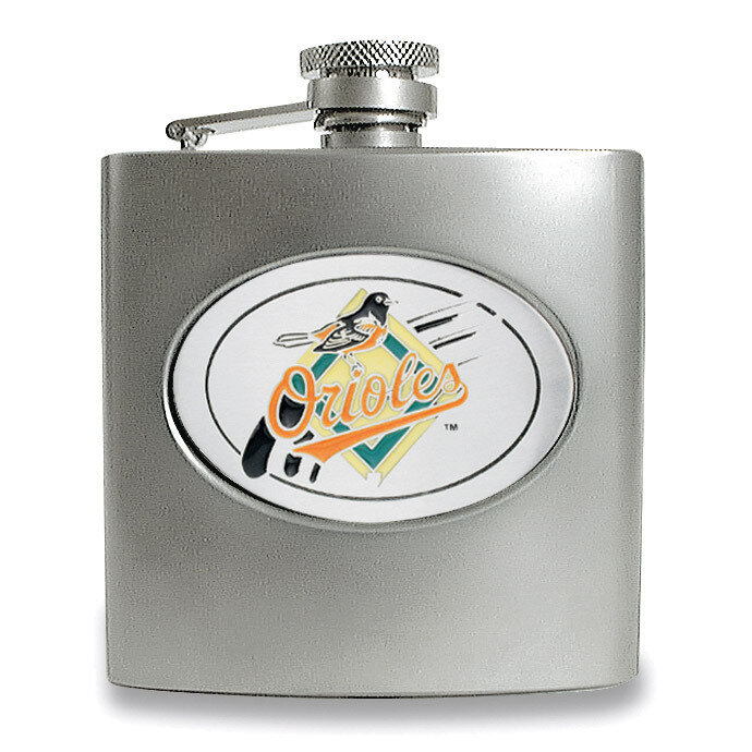 Baltimore Orioles Stainless Steel 6oz Hip Flask GC961, MPN: GC961, 89006607260