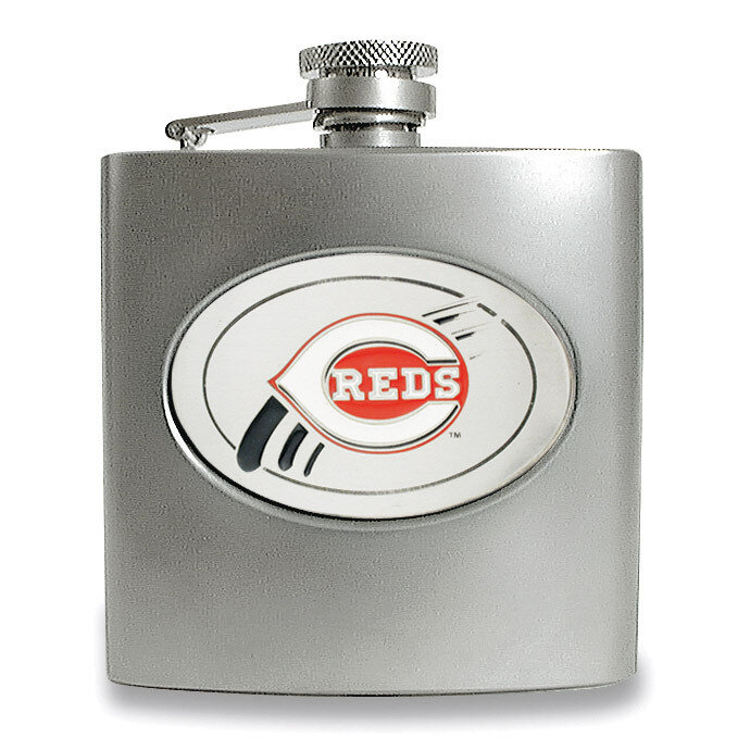 Cincinnati Reds Stainless Steel 6oz Hip Flask GC966, MPN: GC966, 89006607314