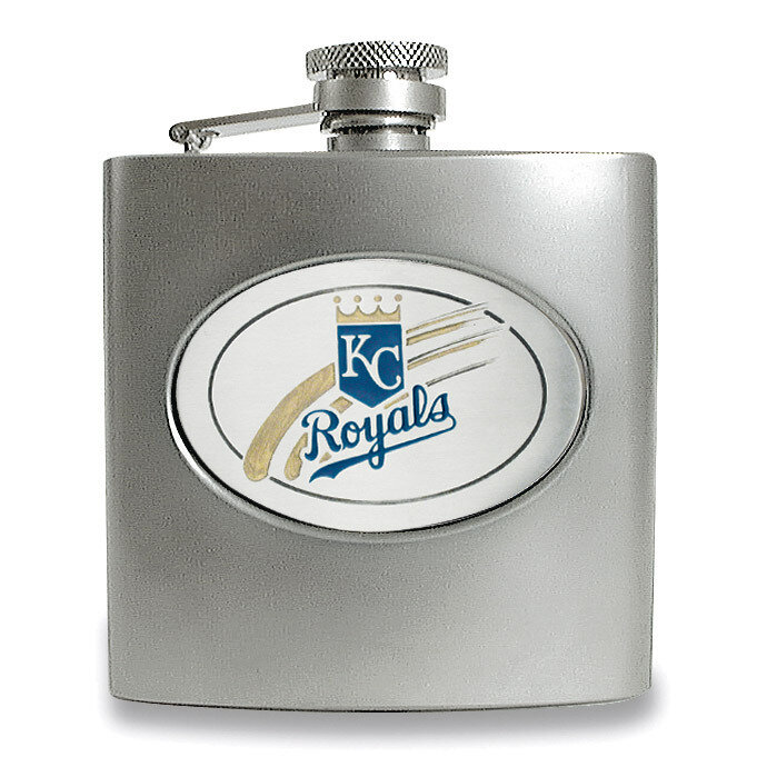 Kansas City Royals Stainless Steel 6oz Hip Flask GC972, MPN: GC972, 89006607376