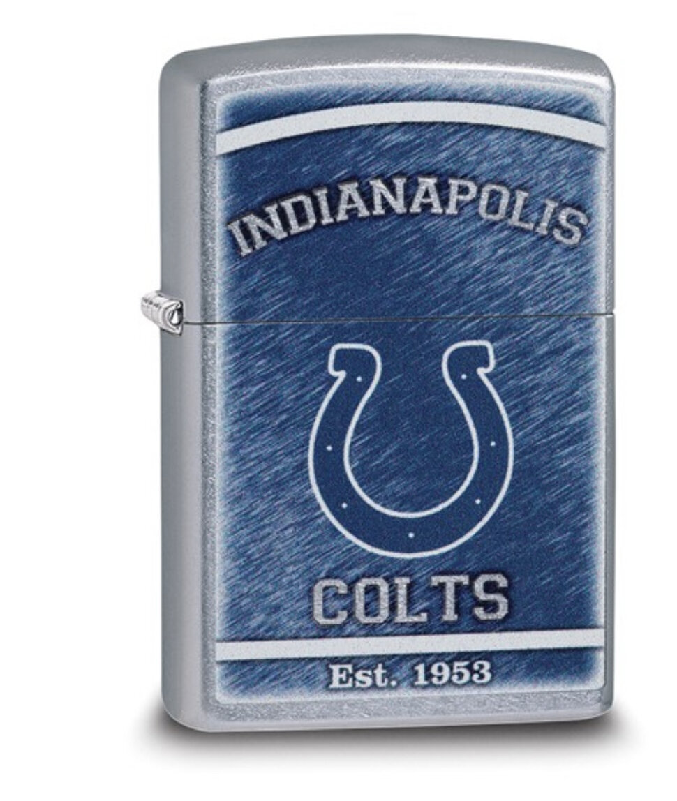 Zippo Indianapolis Colts High Polish Chrome Lighter GL6570, MPN: GL6570, 191693108972