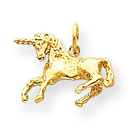 Unicorn Charm 14k Gold A4704/L, MPN: A4704/L, 883957897516