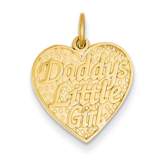 Daddys Little Girl Charm 14k Gold C1703