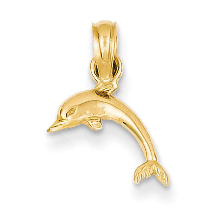 Mini Dolphin Pendant 14k Gold D4121