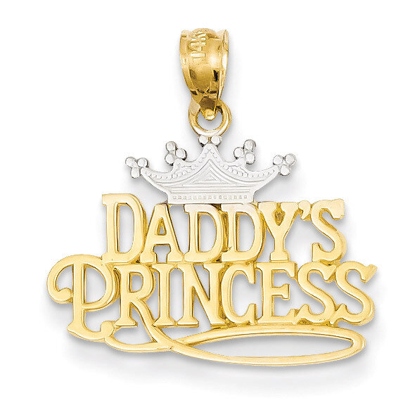 Daddys Princess Pendant 14k Gold K2702