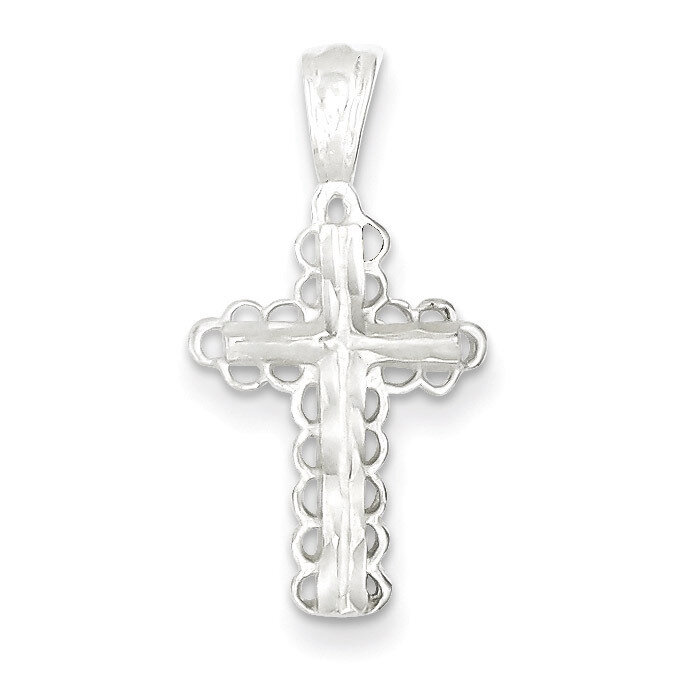 Budded Cross Pendant Sterling Silver QC1868, MPN: QC1868, 883957905631