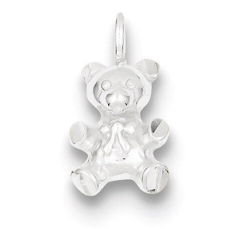 Teddy Bear Charm Sterling Silver QC2547, MPN: QC2547, 883957532400
