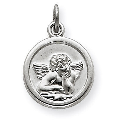Angel Medal Charm Sterling Silver QC3632
