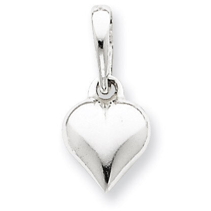 Puffed Heart Pendant Sterling Silver QC6183, MPN: QC6183, 883957550954