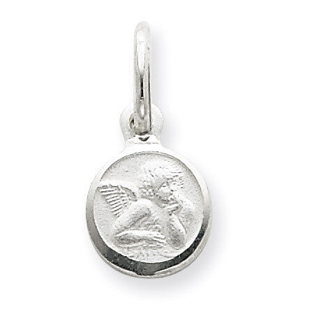 Satin Angel Charm Sterling Silver QC641, MPN: QC641, 883957000565