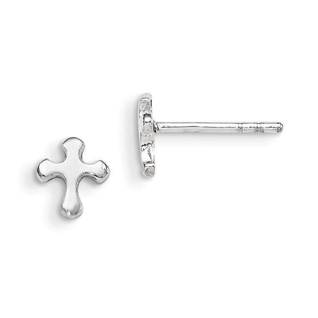Cross Earrings Sterling Silver QE1626, MPN: QE1626, 883957922270