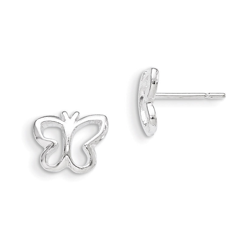 Butterfly Post Earrings Sterling Silver QE8635