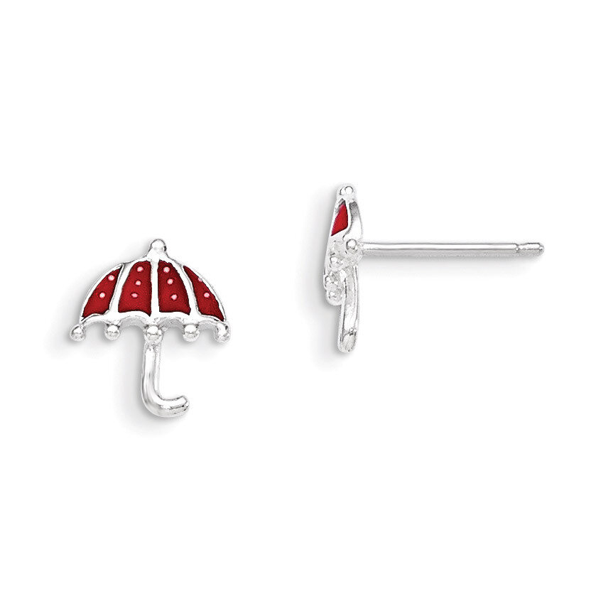 Enameled Post Earrings Sterling Silver QE8675, MPN: QE8675, 883957559490