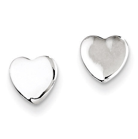 Heart Post Earrings Sterling Silver QE9786