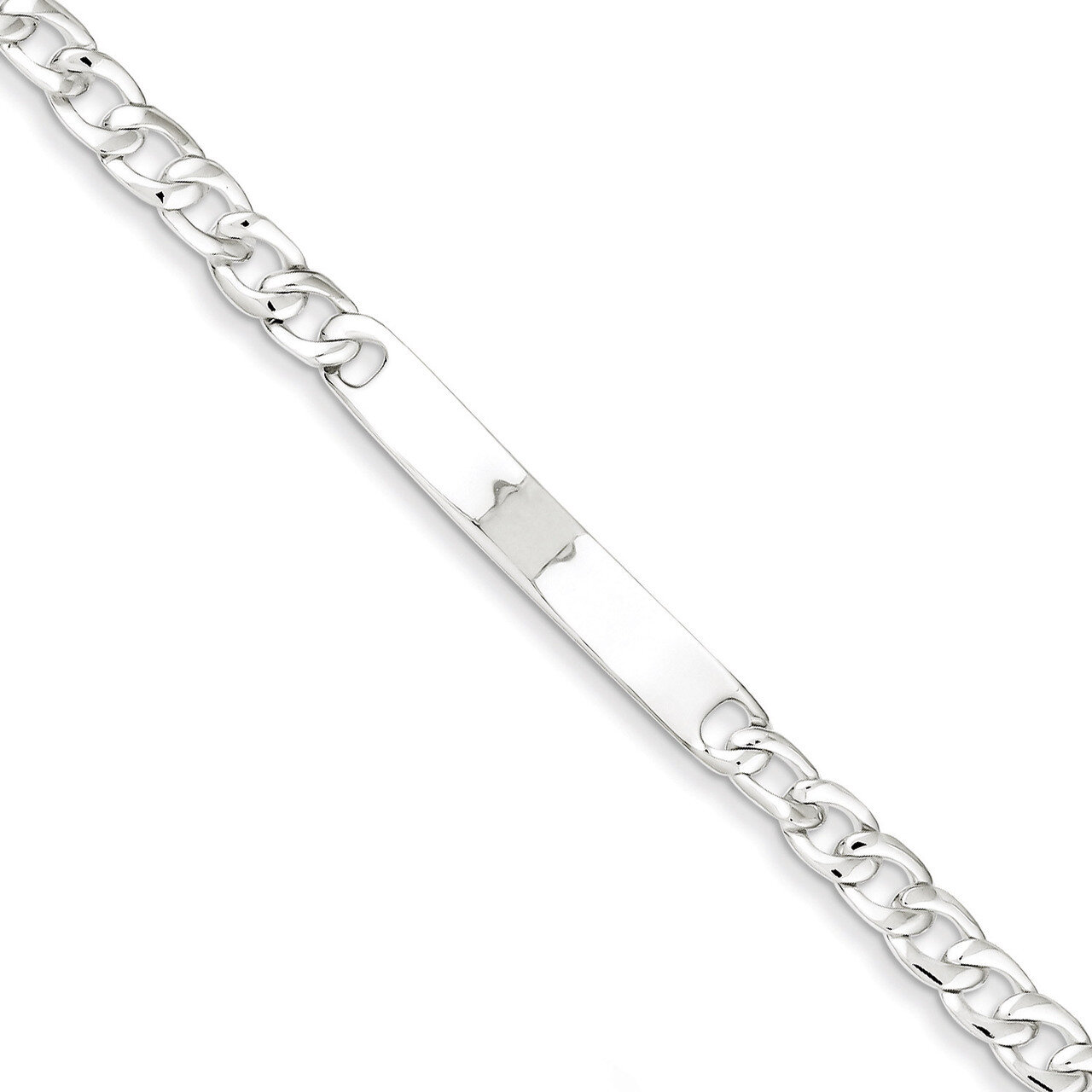 Baby ID Curb Link Bracelet Sterling Silver QG1145-6